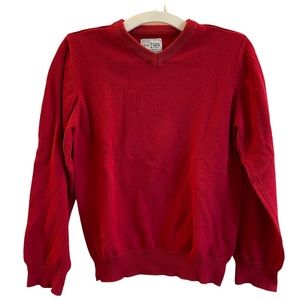 Children’s Place Boy’s Red V-Neck Sweater 7/8